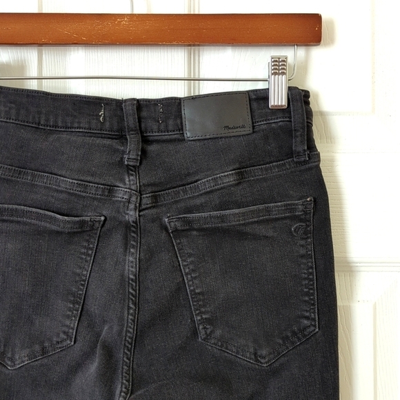 Madewell Roadtripper Classic High Waisted Ankle Cropped Skinny Jeans Black 26 - Picture 14 of 16